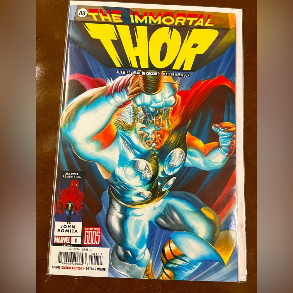 IMMORTAL THOR #1 - ALEX ROSS MAIN COVER - MARVEL COMICS 2023
